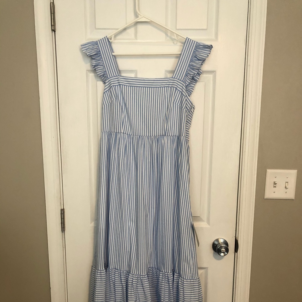 NWT Gal Meets Glam Jasmine Stripe Square Neck Maxi